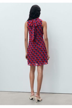 Vestido Estampado Detalle Lazo