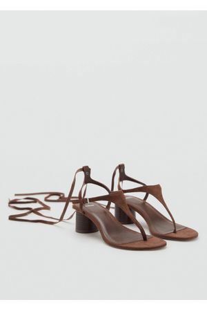 Sandalia Tacón de Piel