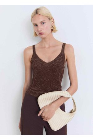 Top Punto Lúrex Cuello Pico