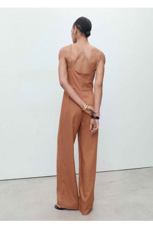 Entero Largo Escote Drapeado