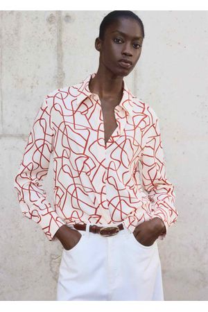 Camisa con Estampado Abstracto