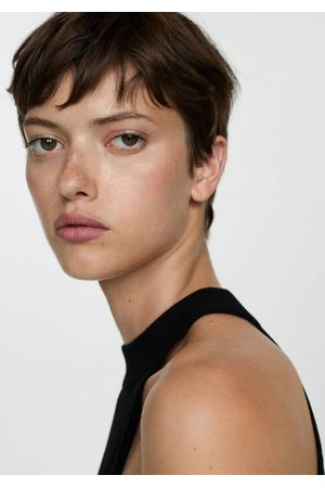 Top punto cuello halter