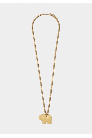 Collar largo colgante de elefante