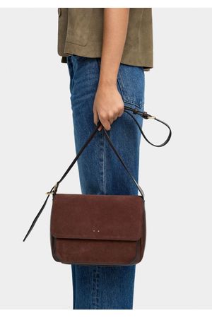 Bolso bandolera con piel