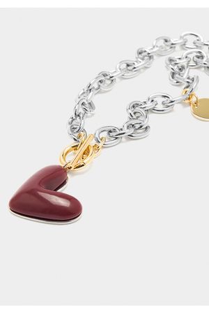 Collar de eslabones corazón
