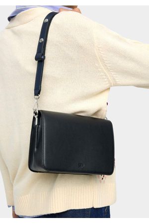 Bolso Bandolera Liso Con Solapa