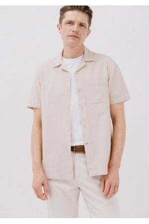 Camisa lisa manga corta