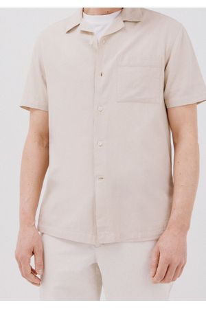 Camisa lisa manga corta