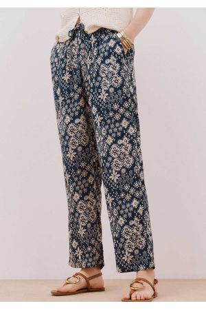 Pantalón fluído estampado