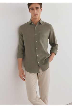 Camisa lino lisa