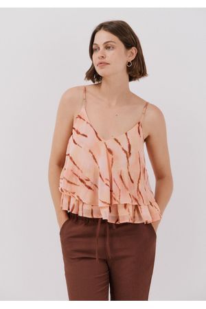 Blusa estampada fluida