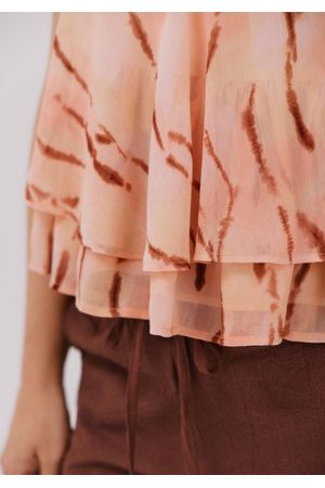 Blusa estampada fluida