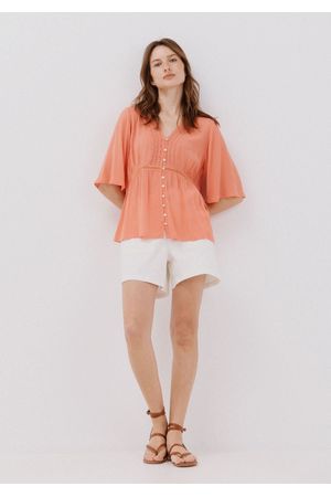 Blusa encaje volantes