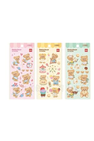 Stickers de dibujos animados colección butterbear