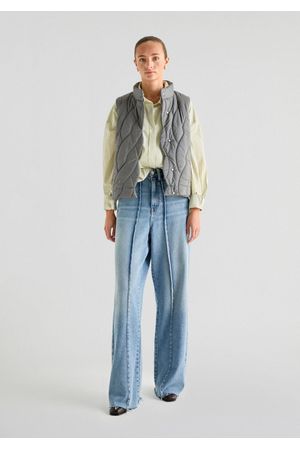 Chaleco acolchado ondas